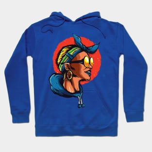 afro woman Hoodie